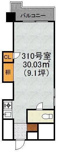 千駄ヶ谷ホリタン310 間取り図