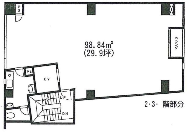 中西ビル3F 間取り図