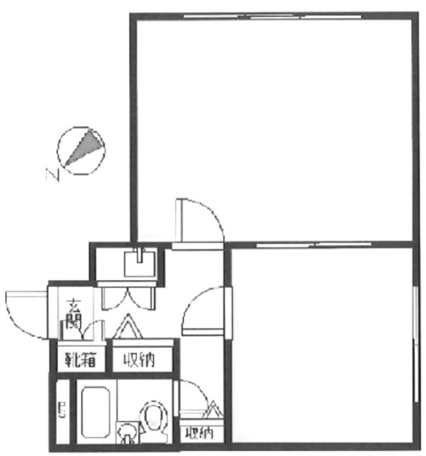 カームコート初台204 間取り図