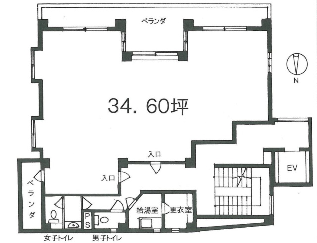 大崎紋新ビル3F 間取り図