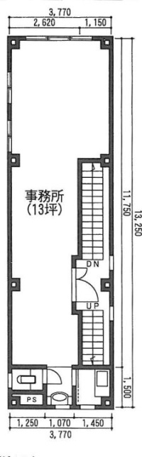 鹿田ビル3F 間取り図