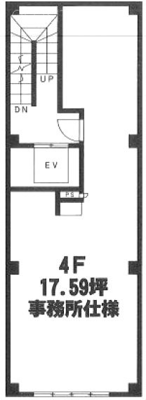 高田馬場サンコールビル4F 間取り図