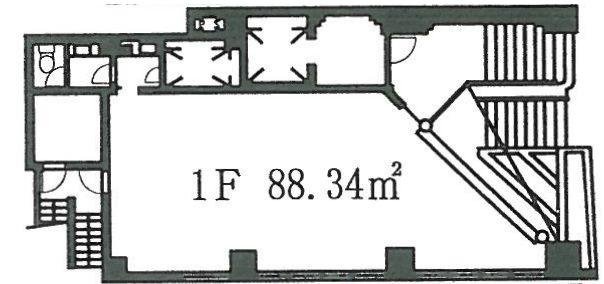小林洋行2号館ビル1F 間取り図