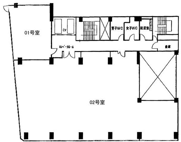 新宿ロイヤルビル602 間取り図