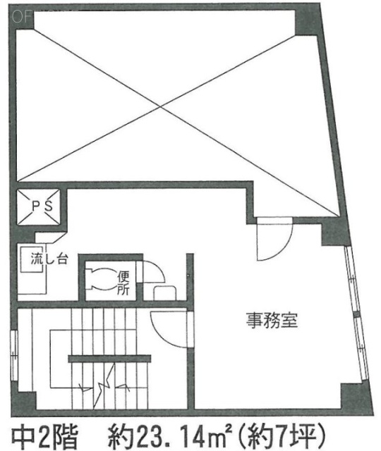 石井ビル中2F 間取り図