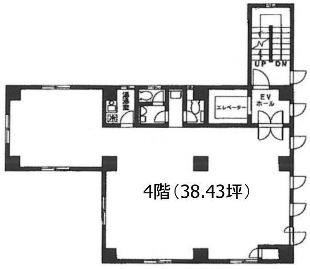 マツマルビル4F 間取り図