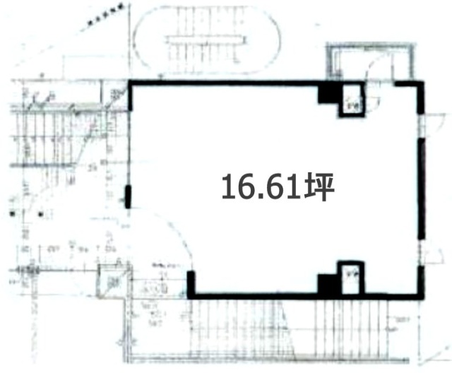 藤和六本木コープⅡビル1F 間取り図