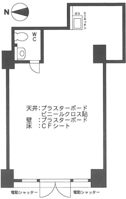 ヴェラハイツ日本橋蛎殻町ビル102 間取り図