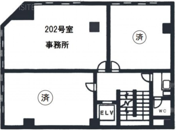 日本橋相互ビル202 間取り図