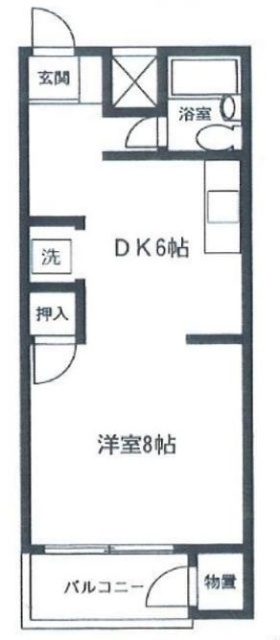 芝ロイヤルビル5F 間取り図