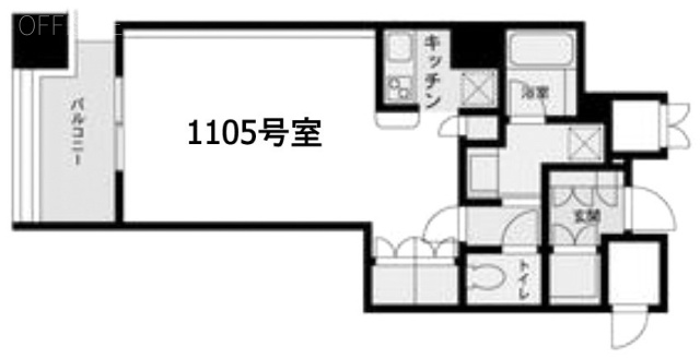 新橋プラザビル1105 間取り図