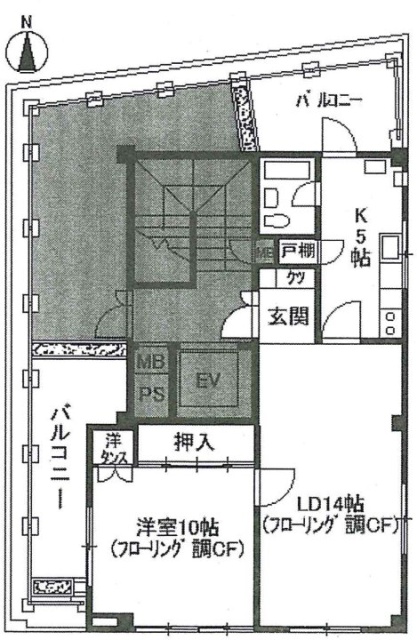 かすがマンション赤坂601 間取り図