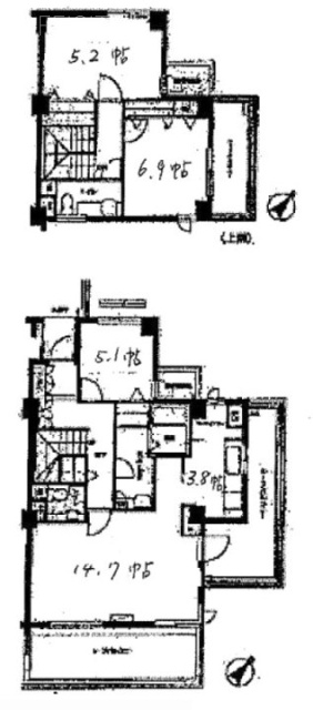 オーロヴェルデ田園調布ビル601 間取り図