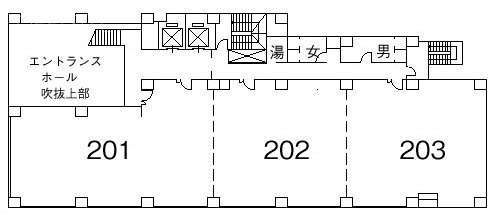 共同ビル室町4丁目201-203 間取り図