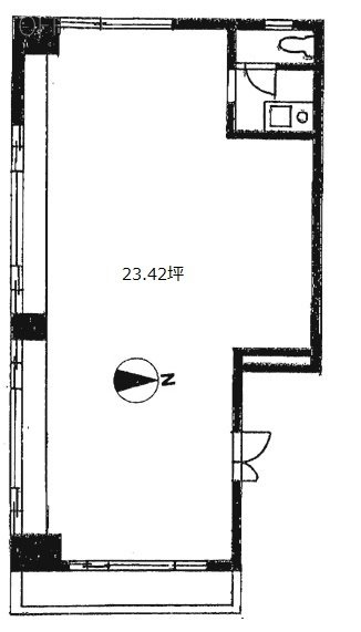 グラン四谷ビル201 間取り図