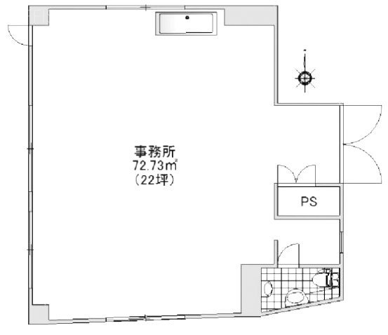 コーポハックベリービル1F 間取り図