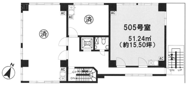 神田中央ビル505 間取り図