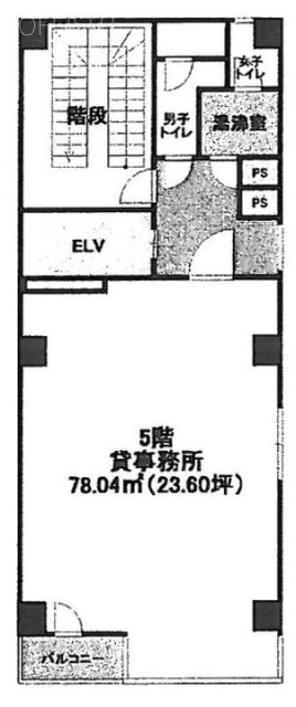 露月町ビル5F 間取り図