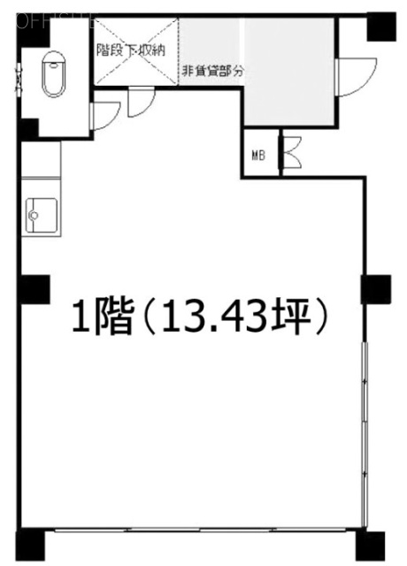 竜泉1丁目事務所1F 間取り図