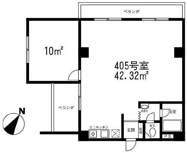 ザ・テラス405 間取り図