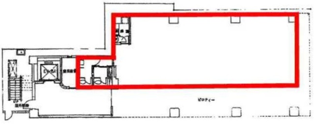 茅場町スクエアビル1F 間取り図