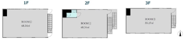 AVANTIA神田ビル1F～3F 間取り図