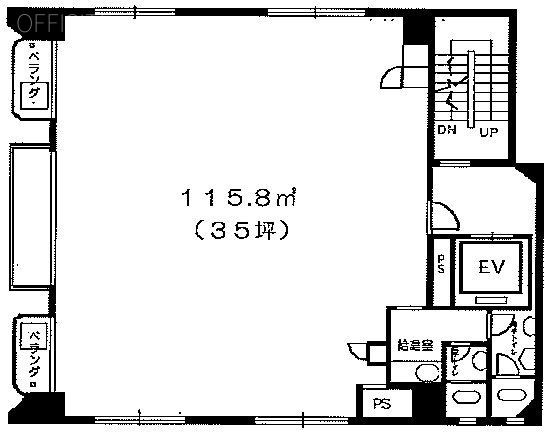 明治ビル6F 間取り図