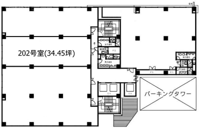 新横浜第1竹生ビル202 間取り図