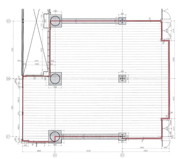 電通本社ビル(カレッタ汐留)B35 間取り図