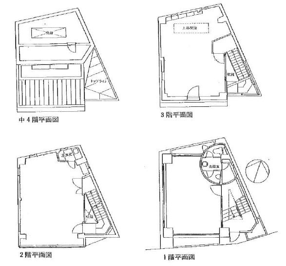 SDS高輪ビル1F~3F 間取り図