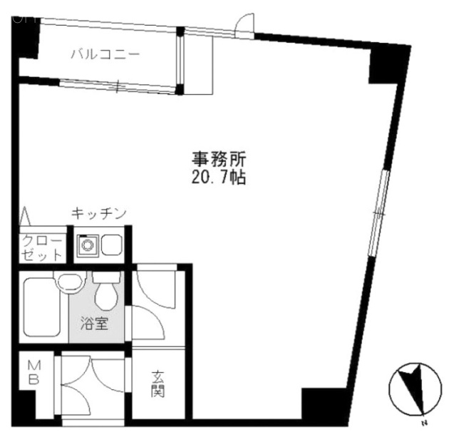 DAIGOビル1F 間取り図