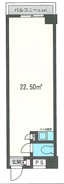 ニューハイツ八丁堀ビル4F 間取り図