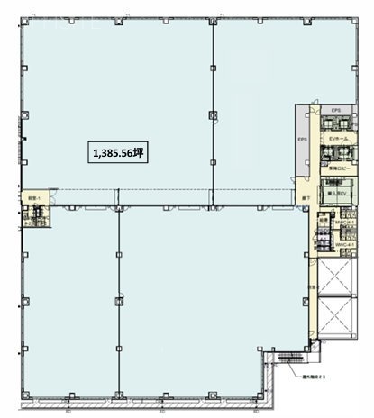 (仮)YBP新棟ラボ3F 間取り図