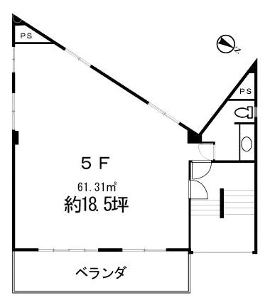 慶太ビル5F 間取り図