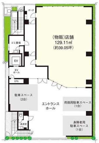 Daiwa日本橋本石町ビル1F 間取り図