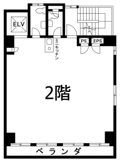 花岡ビル2F 間取り図