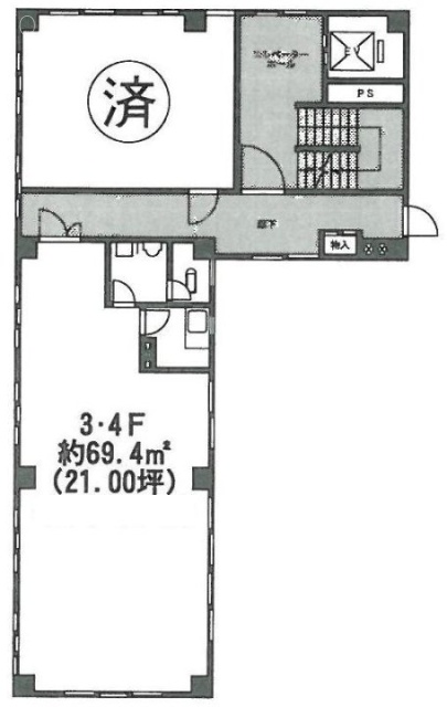 丸おビル3F 間取り図