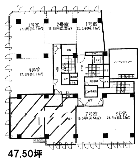 新港ビル305-306 間取り図