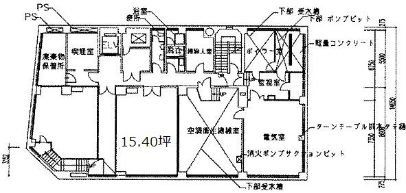 明治安田生命蒲田ビルB1F 間取り図