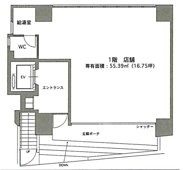 赤坂甲陽ビル1F 間取り図