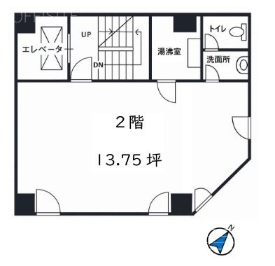 日本橋アサヒビル2F 間取り図