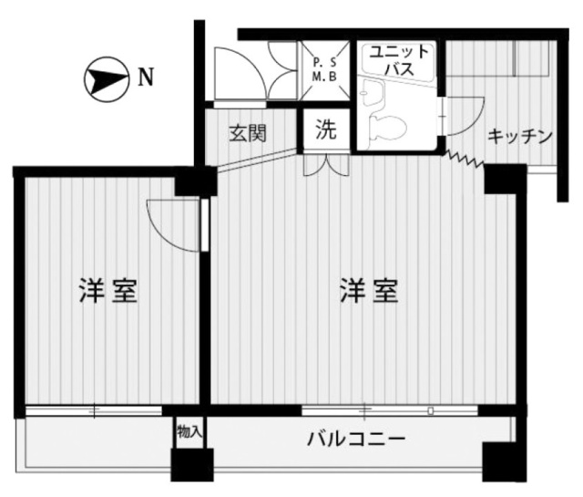 田町センチュリーマンション705 間取り図