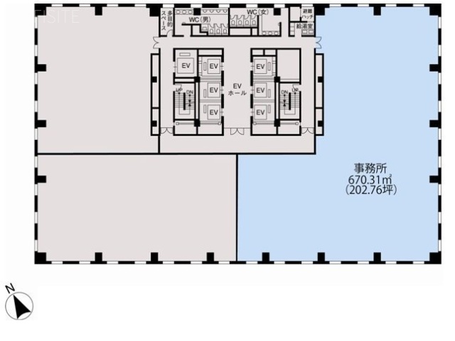 東京建物八重洲ビル5F 間取り図