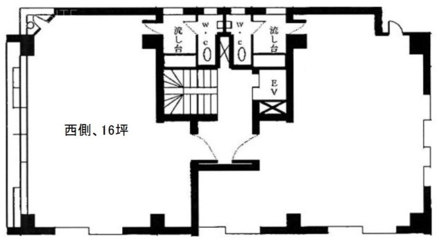 桧山第2ビル2F 間取り図