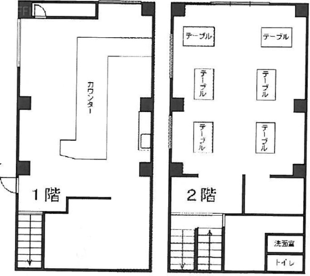 古藤ビル1F～2F 間取り図