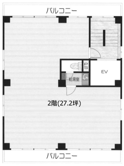 上野第2ビル2F 間取り図