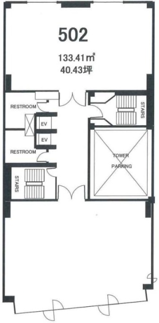 外濠スカイビル502 間取り図