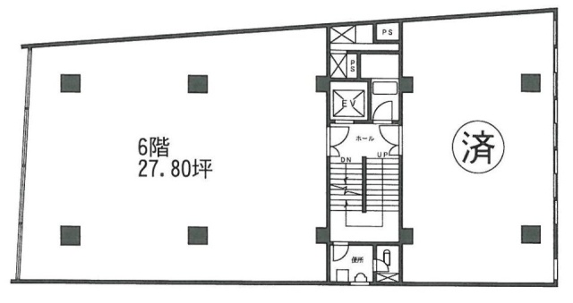 東都赤坂ビルA 間取り図