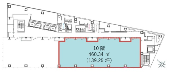 渋谷サクラステージセントラルビル10F 間取り図