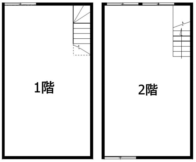 台東二丁目建物ビル1-2F 間取り図